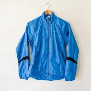 Nike Womens Bright Blue Windbreaker/Rain Running Jacket